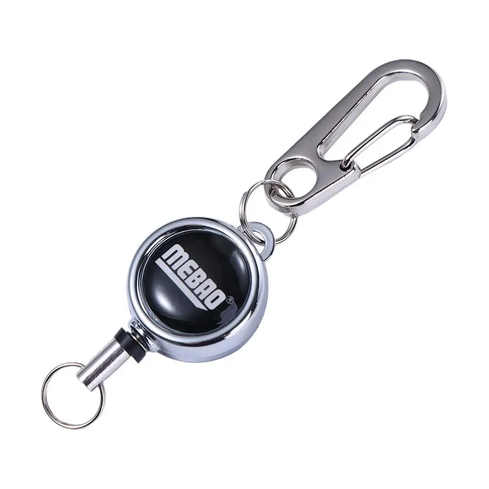 Señuelo con hebilla telescópica de alambre de Metal redondo, fácil de tirar, cuerda perdida al aire libre, suministros de pesca - imagen 2