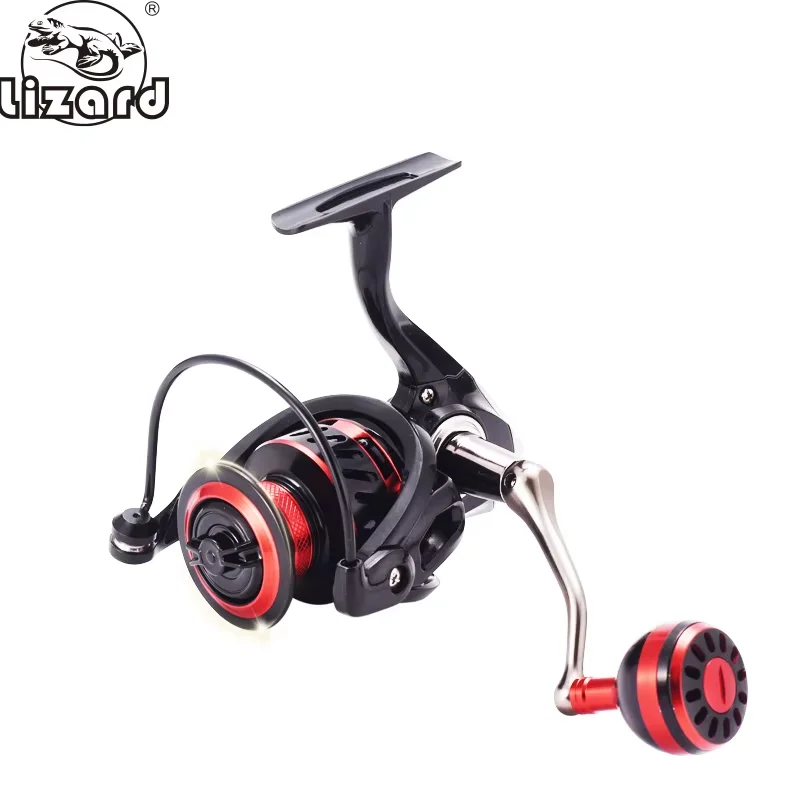 Carrete totalmente metálico Lizard SERT, cuerpo principal de alta resistencia, rodamiento 13 + 1, relación de velocidad 5,0:1, carrete giratorio con perilla redonda - imagen 5