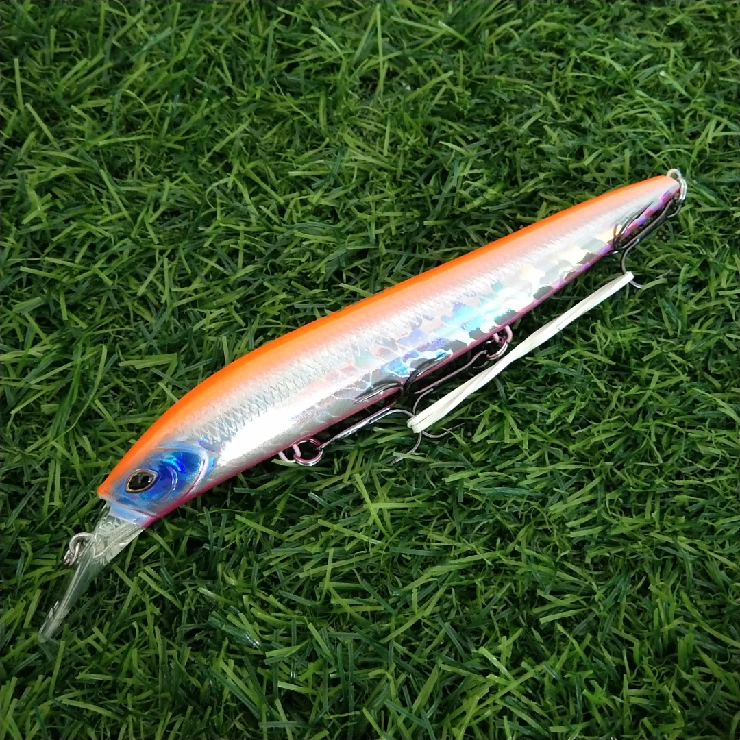 Noeby Minnow-señuelo de pesca duro, 135mm, 41g, Wobblers que se hunden, acción de trucha, lubina, aparejos de pesca de agua salada