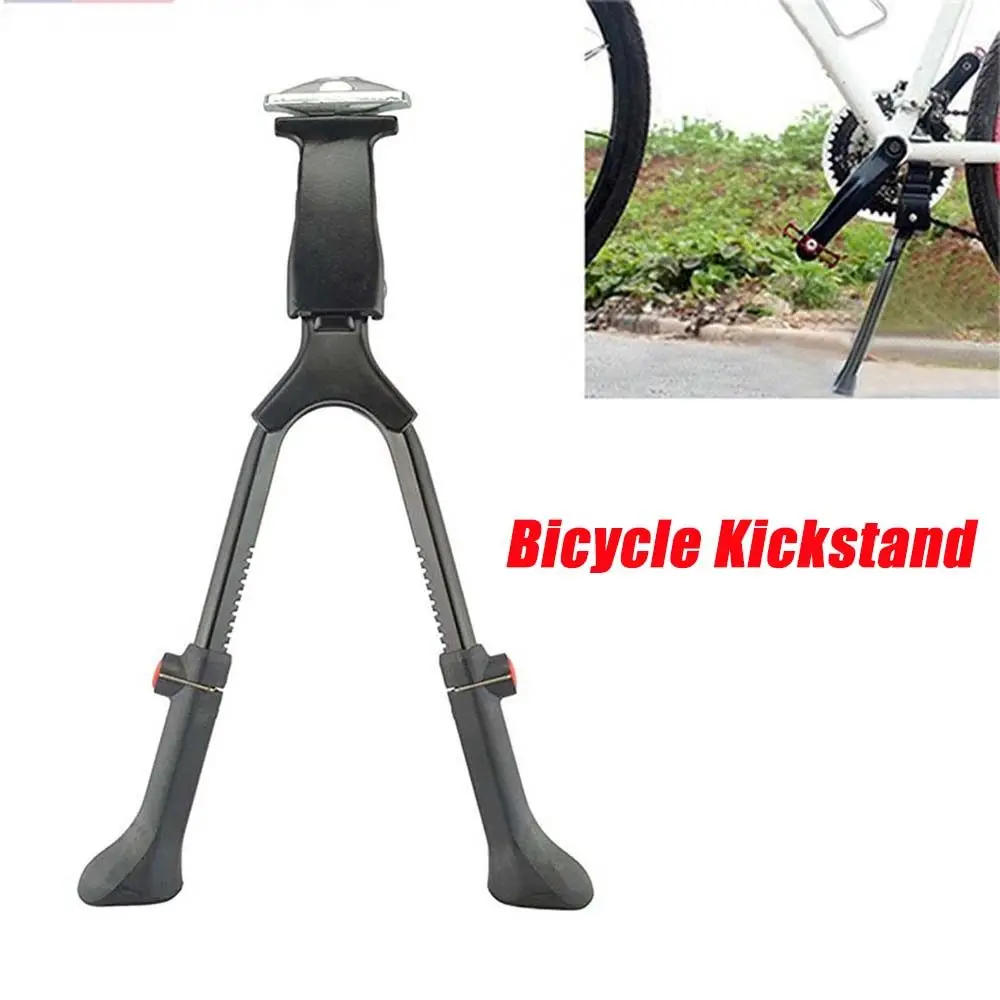Soporte de bicicleta de aleación de aluminio para bicicleta de carretera, soporte lateral trasero de doble pierna, estante de estacionamiento, soporte doble, accesorios para ciclismo - imagen 3