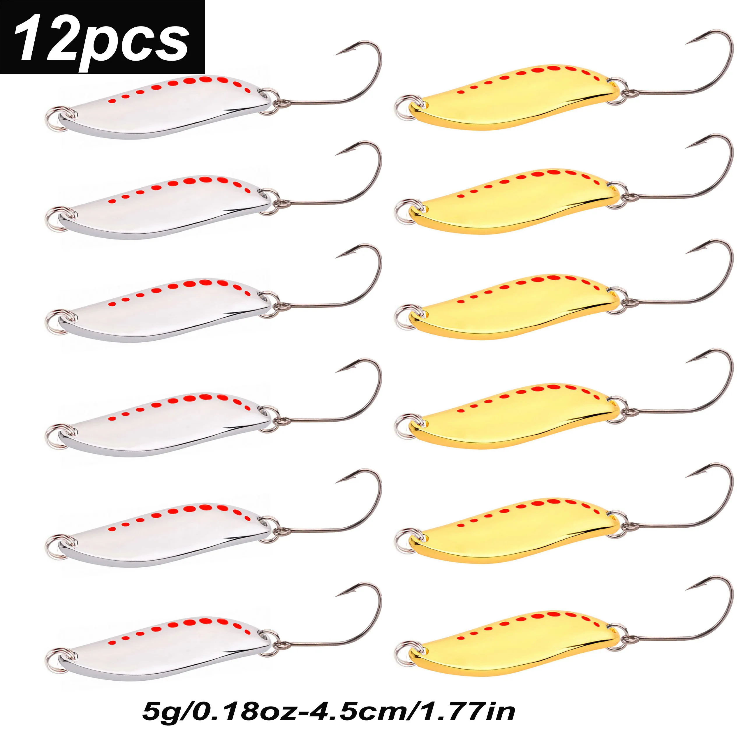 Crankbait Wobbler para Trucha con Cuchara y Lentejuelas – Eficaz - imagen 4