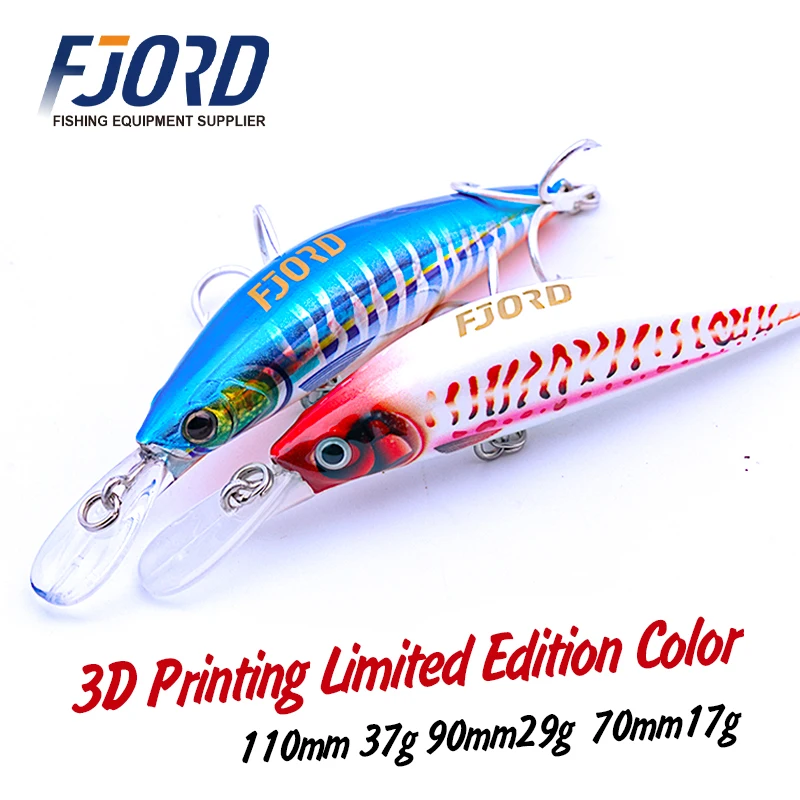 Señuelo minnow Fjord 29 g impresión 3D edición limitada mar - imagen 5