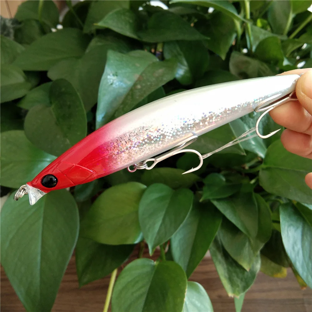 Señuelo duro flotante para pesca de lubina, aparejos de pesca de pececillos, de largo alcance, 1 piezas - imagen 3