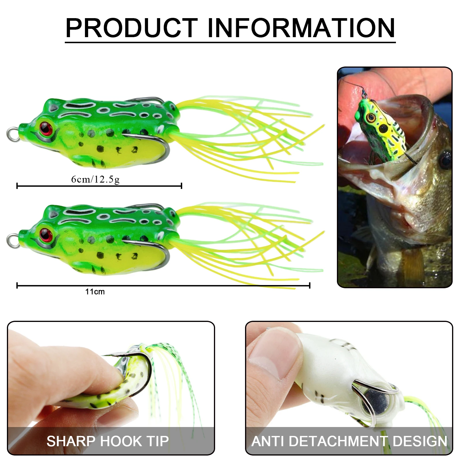 Free Fisher Kit de señuelos de mar con plomos y Jig Head vinilo - imagen 5