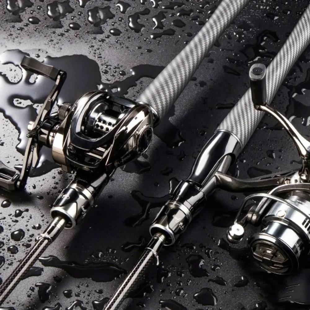 Aparejos 30T caña de pescar de carbono 1,8 m de longitud M caña de fundición eléctrica 2 secciones señuelo de Pesca caña súper fuerte Pesca