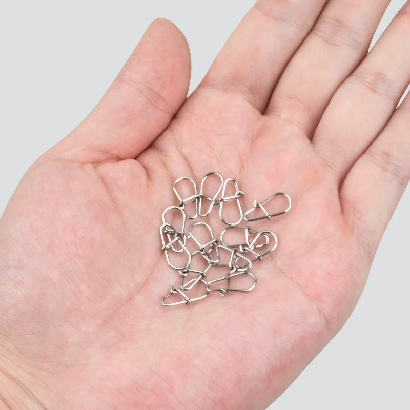 OBSESSÓN HT003 25 unids/bolsa 0 #   1 #   2 #   3 #   Pin a presión de acero inoxidable para barril de pesca, broches de seguridad giratorios, gancho, conector Fastlock - imagen 4