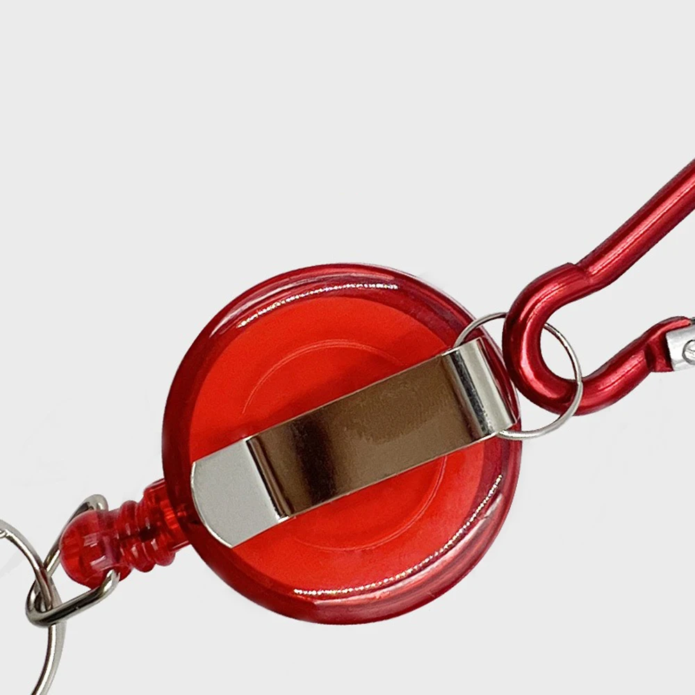 Llavero retráctil de pesca, Cable combinado de engranaje, soporte de insignia de fácil liberación, Retractor Zinger de pesca con mosca, accesorios de aparejos de pesca - imagen 3