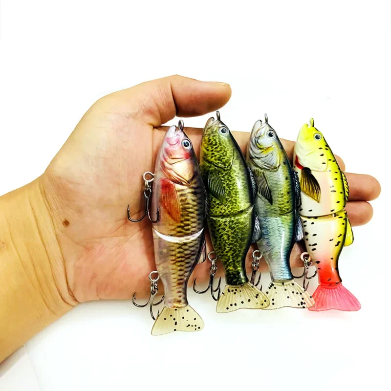 Slowsinking-Señuelos de Pesca de 100mm y 19g, cebos de pesca multiarticulados, señuelo duro, Swimbait, cebo Artificial para aparejos de pesca - imagen 5