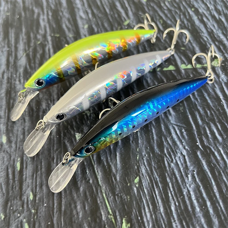 Señuelos de pesca de pececillo que se hunden, 27g, 90mm, Twitch Wobbler, cebo duro Artificial de tiro largo para equipo de natación de corriente de agua dulce - imagen 3