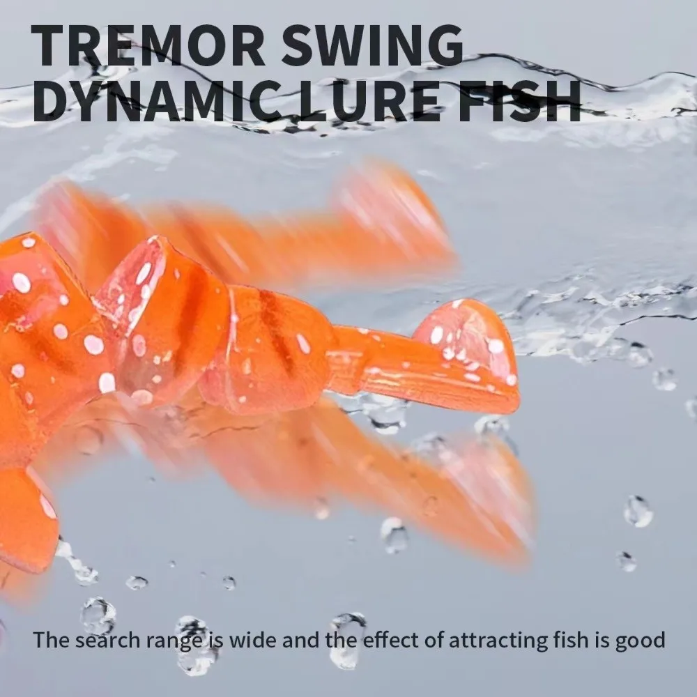 Nuevo Afundando 3 segmentos gambas Swimbait ojos 3D 12g 80mm camarón realista VIB ojos biónicos Jointbait uso en agua dulce - imagen 2