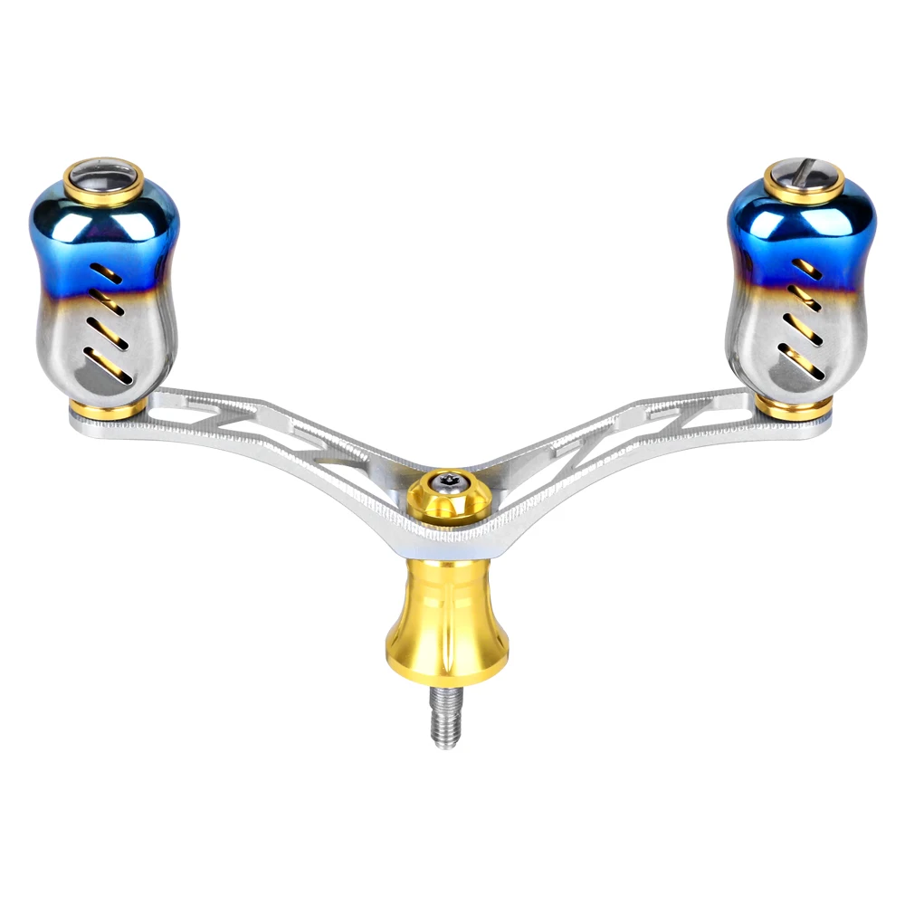 DEUKIO-mango de carrete giratorio, balancín de pesca, alta resistencia, peso ligero, aluminio aeronáutico, exquisito perilla de Metal para D/S - imagen 4