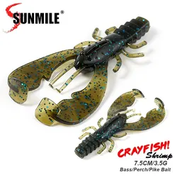 Señuelos cangrejo SUNMILE 7,5 cm – Cebo artificial para lubina