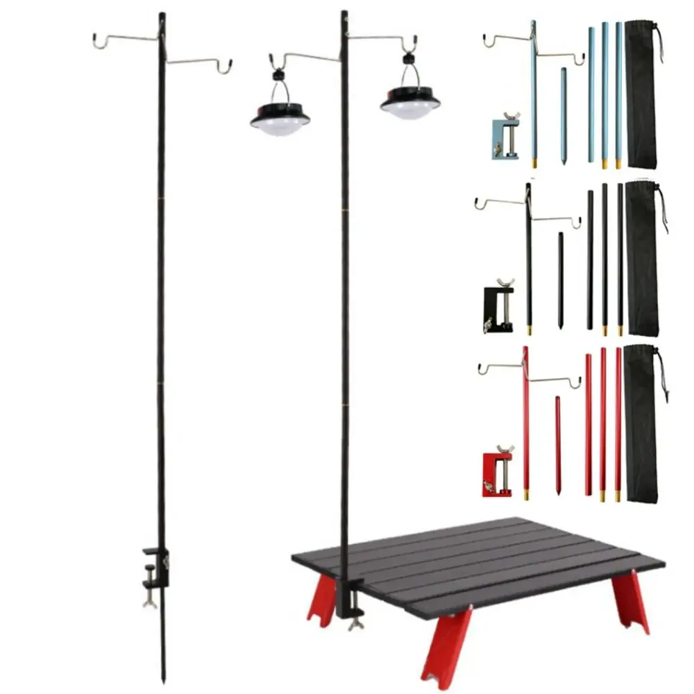 Soporte linterna camping aluminio plegable para pesca nocturna - imagen 2