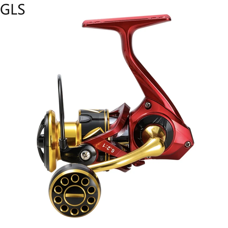 GLS-carrete de pesca de agua dulce y salada, accesorios de pesca de rueda giratoria, relación de engranaje 2500: 1, 8 + 1BB, serie 6,2, nuevo - imagen 4