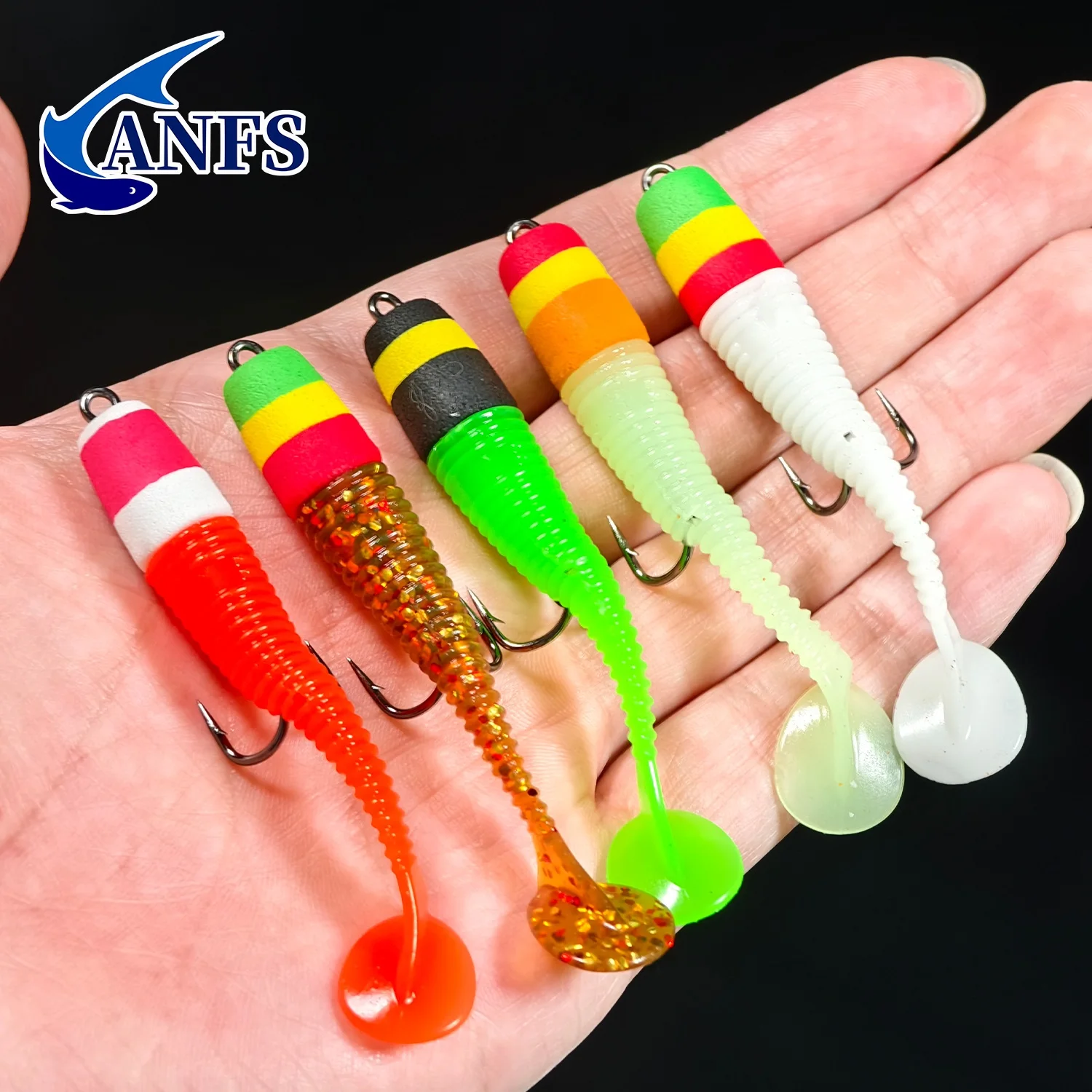 ANFS-Kit de Señuelos de Pesca Euro, cebo Artificial Premium para perca, Lucio, carpa, increíble regalo de pesca para pescador, 10 Uds. - imagen 5