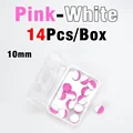 Pink White 10mm