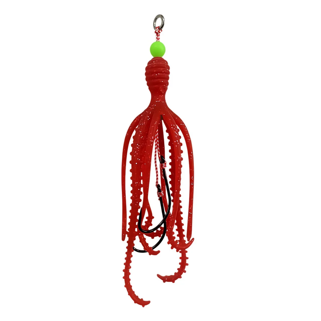 5 piezas 24 # Anzuelo de plantilla con fondo brillante, anzuelo de pesca de mar, anzuelo de pesca de mar, anzuelo de plomo con cabeza de anzuelo, barco de anzuelo de plomo - imagen 5