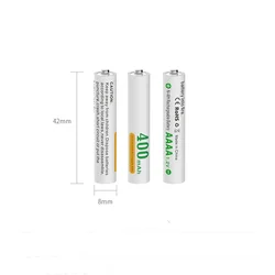 Stylus Batería Recargable AAAA Ni-MH 1,2V 400mAh con Cargador