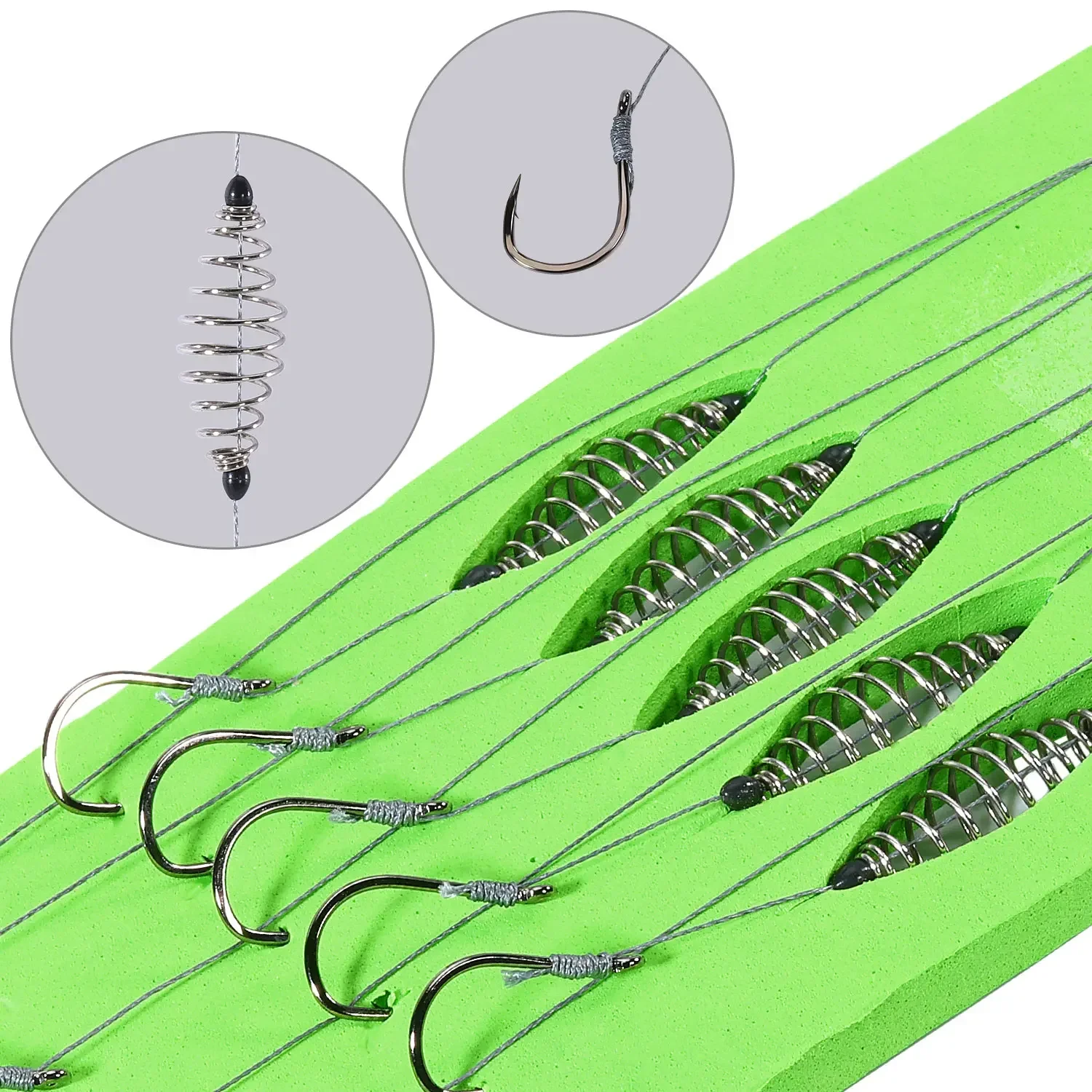 Sougayilang 5 pzas/lote anzuelo de manivela Kit de herramientas de pesca equipo de pesca de carpa equipo de pesca duradero para pescadores