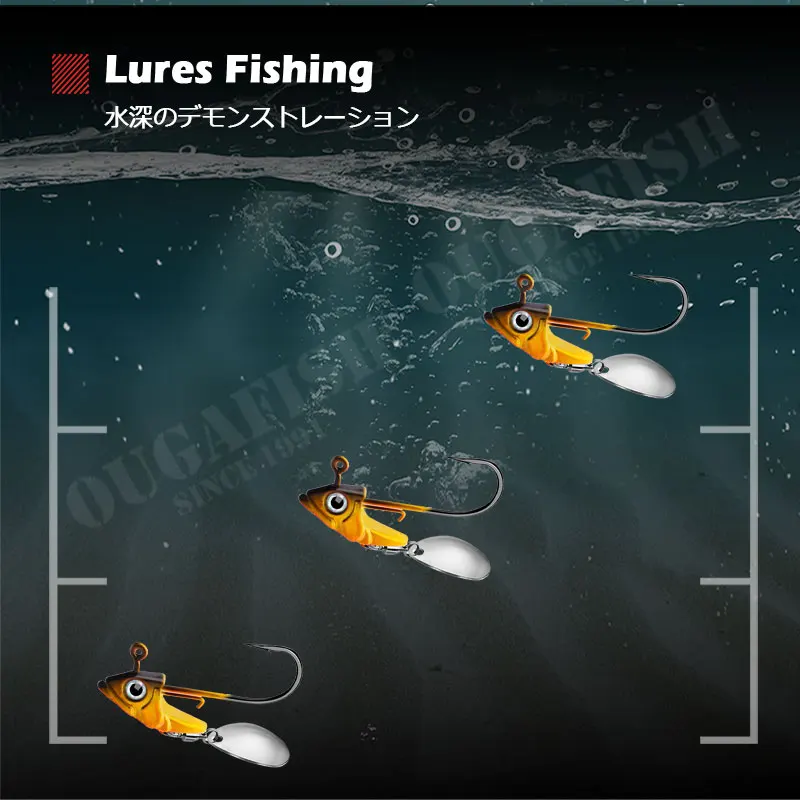 Anzuelos de Pesca Jigging, anzuelos giratorios de 2022-15g, anzuelo de cabeza plomada, cuchara, Accesorios de Pesca de Mar, aparejos artificiales Isca, 7,5 - imagen 5