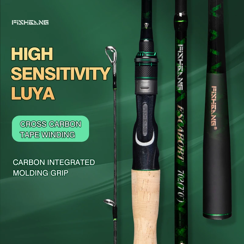 Volin-caña de pescar con señuelo, accesorio de pesca de carbono, para pescar en el mar, de 1,8 m, 1,98 m, 2,1 m, 2,4 m, 2,7 m - imagen 4