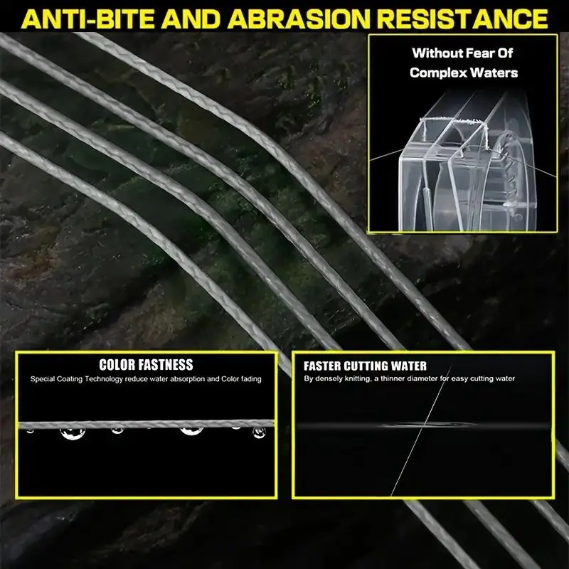 Línea de pesca trenzada X21 300m – Multihilo PE ultra resistente - imagen 5