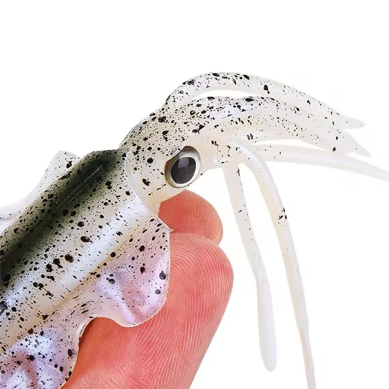 WEIHE (5 uds) 7cm/2g 10,5 cm/7g señuelo de pesca suave cebo de pesca de calamar pulpo realista TPE swimbait para agua salada - imagen 4