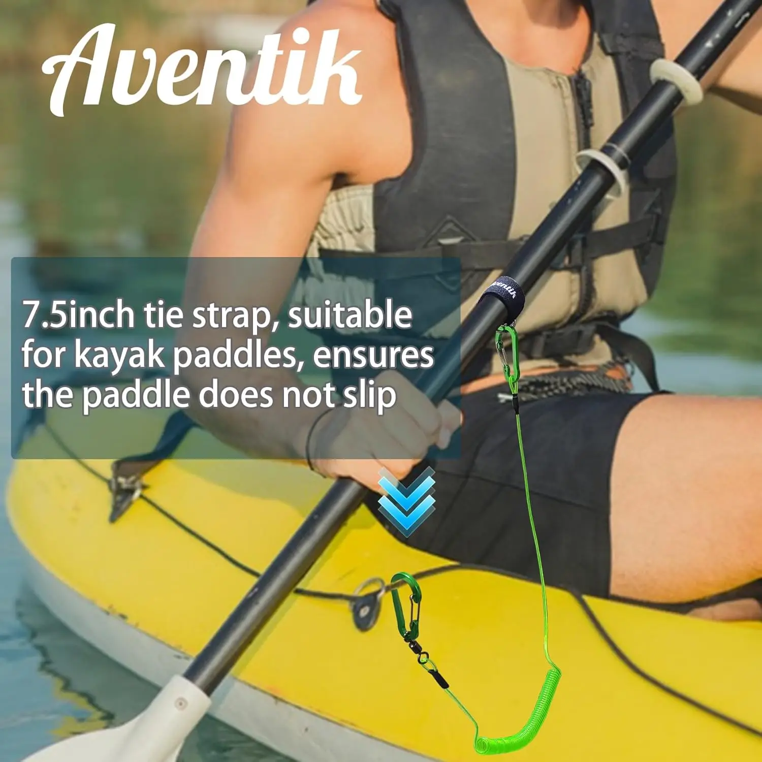 Cinturones de amarre para caña de pescar TPC de alta elasticidad Aventik, correas para caña de pescar y paletas de kayak. - imagen 4