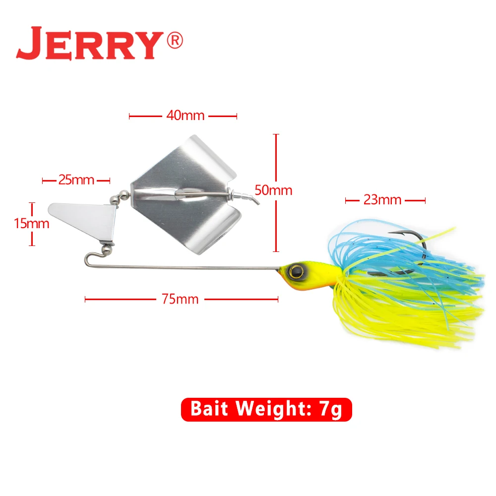 Jerry 1/4oz 3/8oz 1/2 Jerry 1/4oz 3/8oz 1/2oz Prop único Buzzbait Clacker Buzz Bass Pesca Topwater Señuelos Spinnerbait - imagen 5