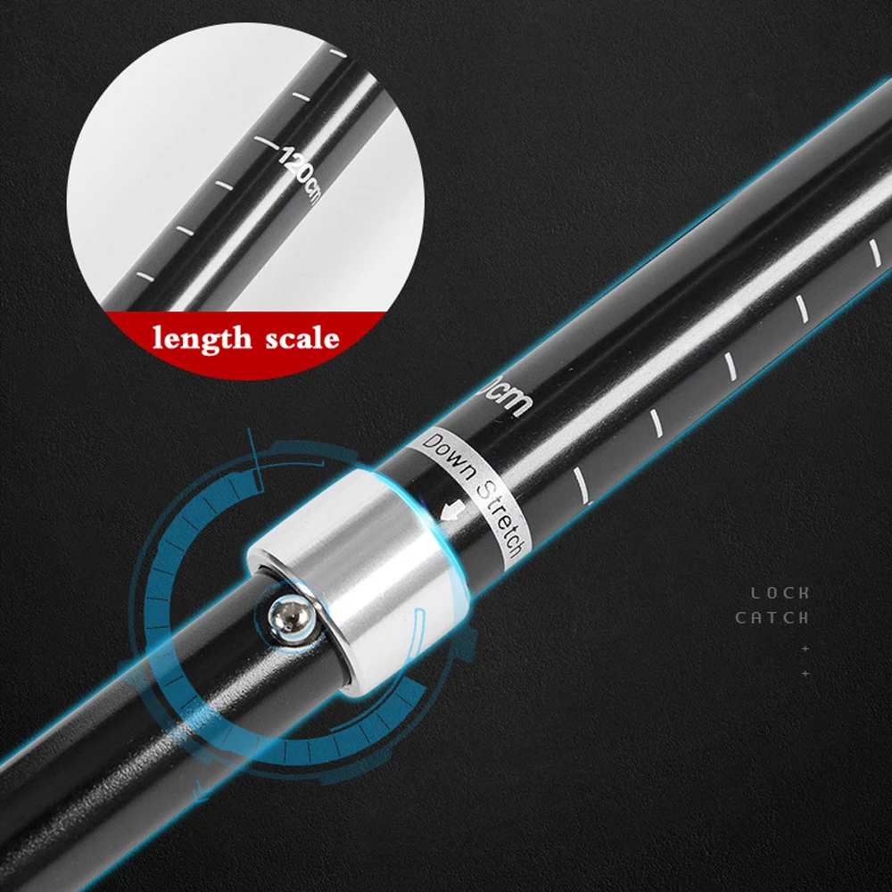 Bastones para caminar plegables, bastones de Trekking ultraligeros, senderismo, viajes, antigolpes, para montañismo, poste telescópico para correr al aire libre, 2 uds. - imagen 4