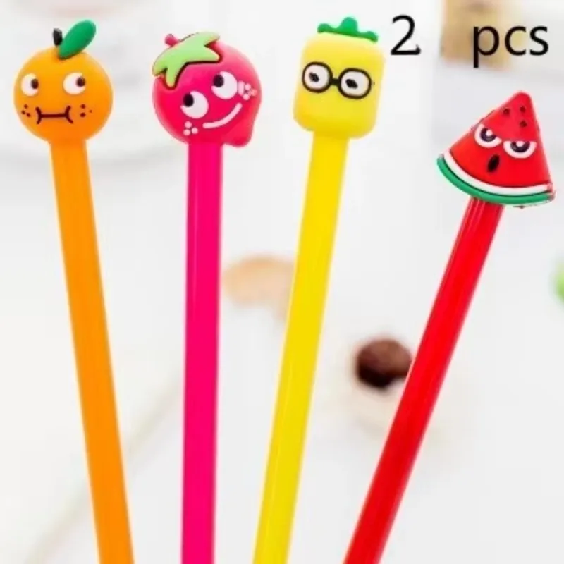 Bolígrafo Frutas Dibujos Animados – Tinta neutral 0.5 mm para firma