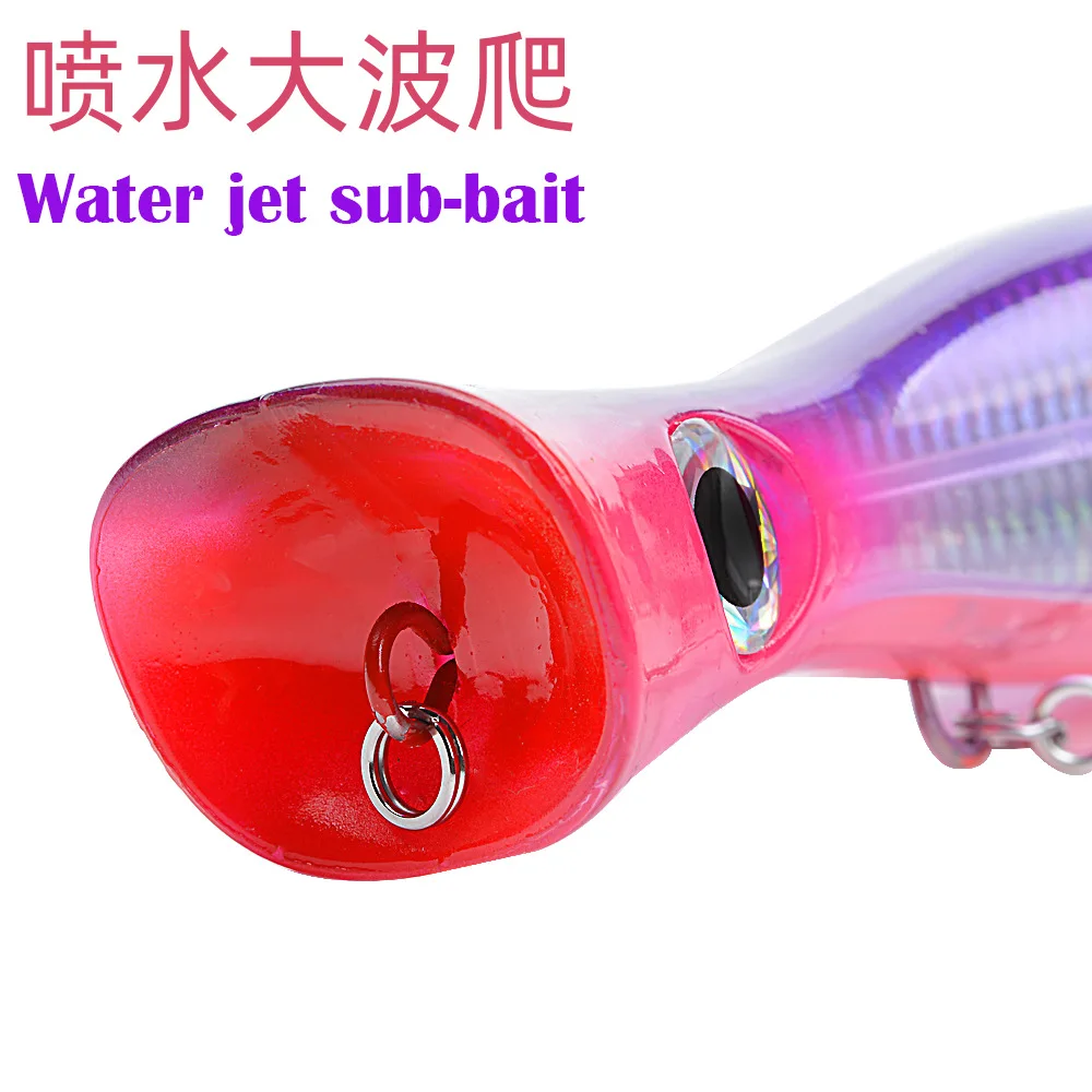 Señuelo de plástico ABS de 16cm y 80g, cebo de pesca de agua salada superior, señuelo Popper para lubina, Wahoo, caballa, atún, Mahi GT - imagen 3