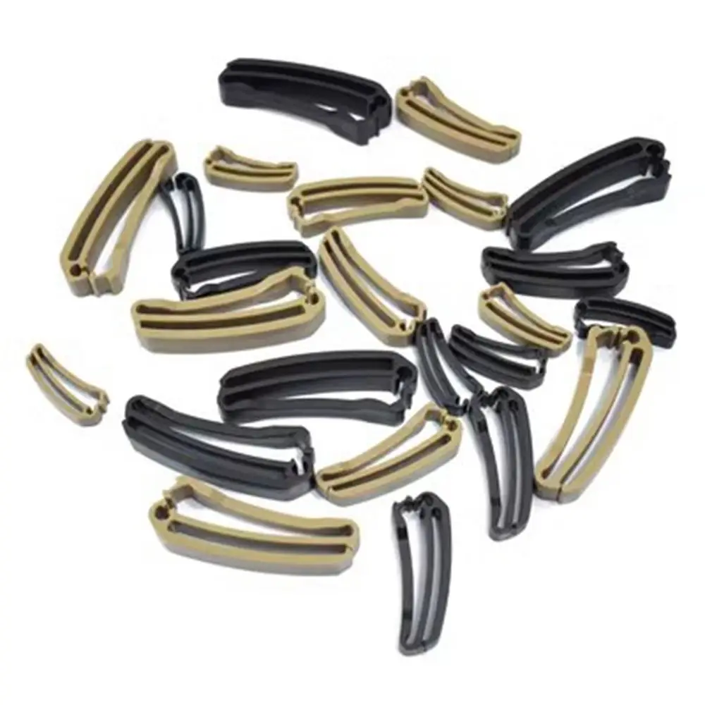 Hebilla de correas de plástico, Clip de extremo de cinturón, Clip de cierre ajustable, hebillas para mochila, accesorios de correa para bolsa de senderismo y acampada, 4 Uds. - imagen 3