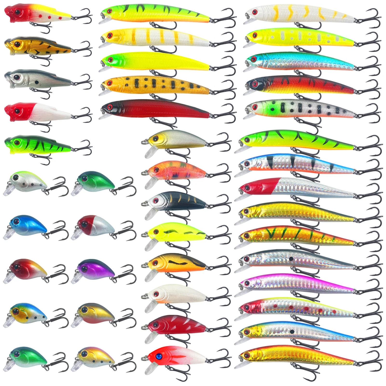 Free Fisher Kit señuelos lubina Crankbait y Poppers - imagen 4