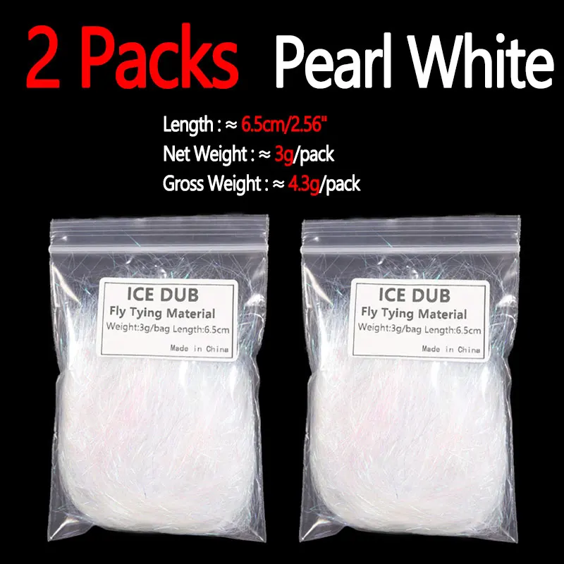 2 packs pearl white