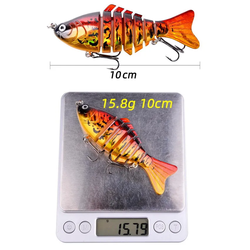 Juego de Wobbler que se hunde, Kit de pesca Crankbaits, cebo Artificial, señuelo duro, Swimbait, Lucio, Wobblers para aparejos de pesca de lubina, 5 uds. - imagen 2