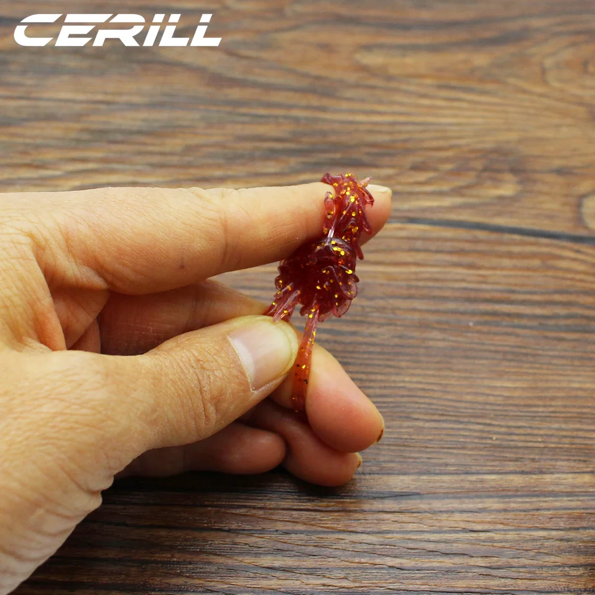 Ceril-señuelo suave de pesca de camarón Craw con sal, cebo de gusano, olor a pescado, plantilla de silicona, carpa, aparejos artificiales, 65mm, 20 unids/lote por bolsa - imagen 5