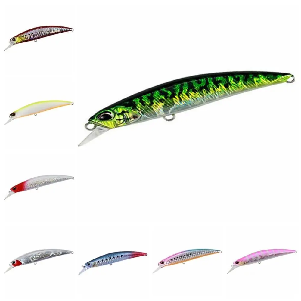 Señuelo de Pesca de fundición larga, aparejos Crankbait Bionic Minnow, Wobblers clásicos, Crankbait de mar duro largo, 27g/110mm - imagen 2