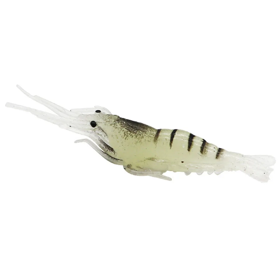 10 Uds. Señuelo de camarón suave de 4cm anzuelo de gusano Artificial señuelos Crankbait afilados cebo de gambas de silicona Pesca para cebo de Pesca - imagen 4