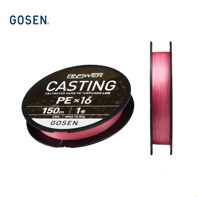 Gosen Línea Trenzada PE X16 Casting para Pesca en Agua Salada - imagen 3