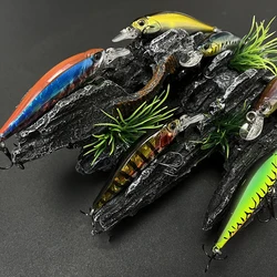 Señuelo Minnow de suspensión - wobbler plástico duro para pesca