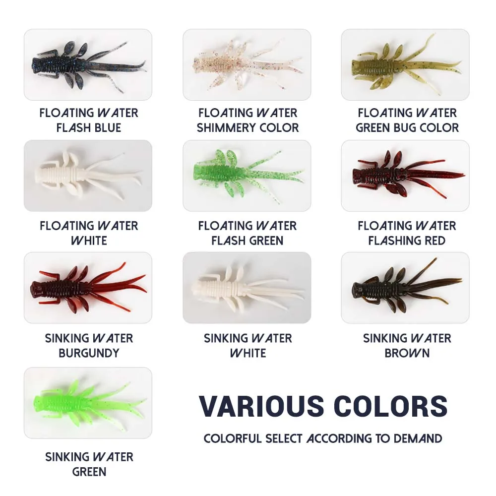 Vinilo flotante de gambón Zukibo para Ned Rig y jig head - imagen 4