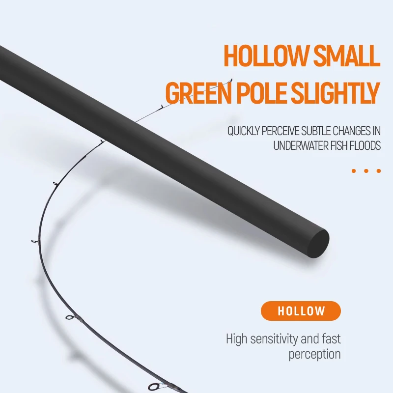 Caña de pescar giratoria DEUKIO de carbono, 4 secciones, 1,8 m, caña de viaje portátil, cañas de pescar giratorias, aparejos de pesca - imagen 2