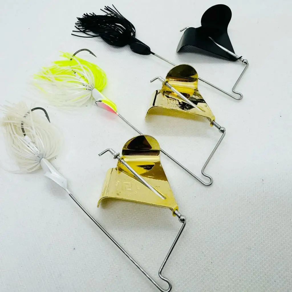 JAPÓN RAID MASTER BLASTER Tractor de superficie Buzzbait Ruido Señuelo Cebo Metal - imagen 3