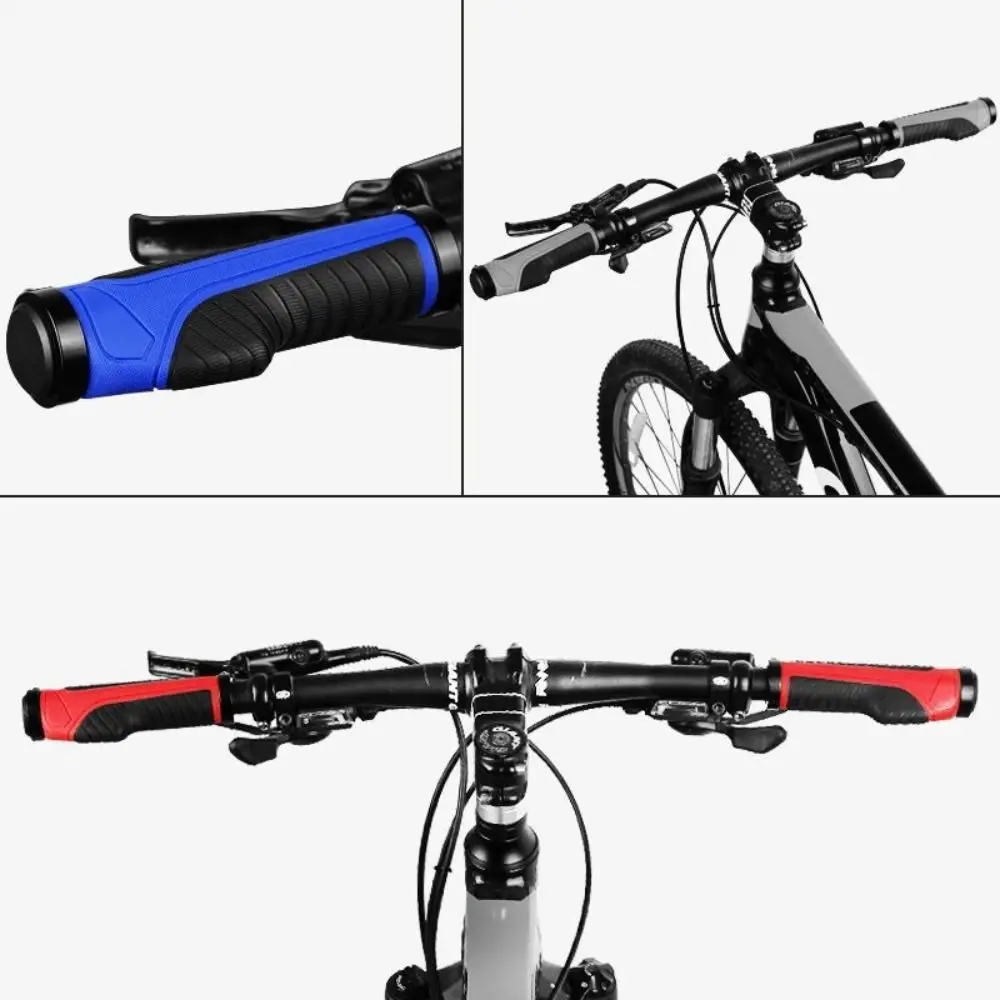 Empuñaduras de manillar de bicicleta de goma duraderas, 5 colores, antideslizantes, empuñaduras de bicicleta de montaña, accesorios para bicicleta - imagen 2