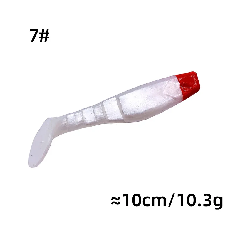 Este cebo está diseñado para una pesca efectiva con un cuerpo translúcido y una cabeza roja vibrante