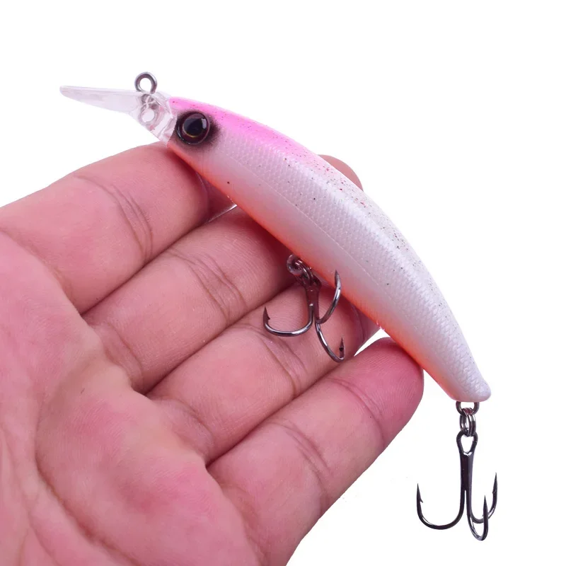 Señuelo de pesca de Lucio, 10cm, 9g, Minnow, Crankbait Isca, cebo duro artificial, Wobblers de pesca, lubina, carpa, señuelos falsos, 1 ud. - imagen 4