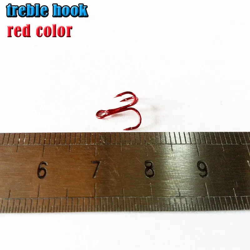 Anzuelos afilados para pesca, anzuelos agudos rojos y negros de alta calidad, muy pequeños, 2022 unidades por lote, 16 # - imagen 2