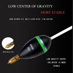 Señuelo de pesca en hielo superfino, flotador de mano de obra, herramienta de boya de pesca de doble propósito, flotadores de pesca de mar, pesca en el lago y el río, 2 uds.