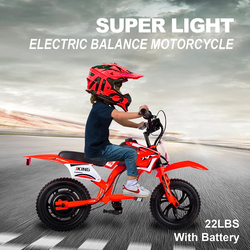 JKING Motocicleta Eléctrica Infantil Batería Larga Neumático LCD - imagen 3